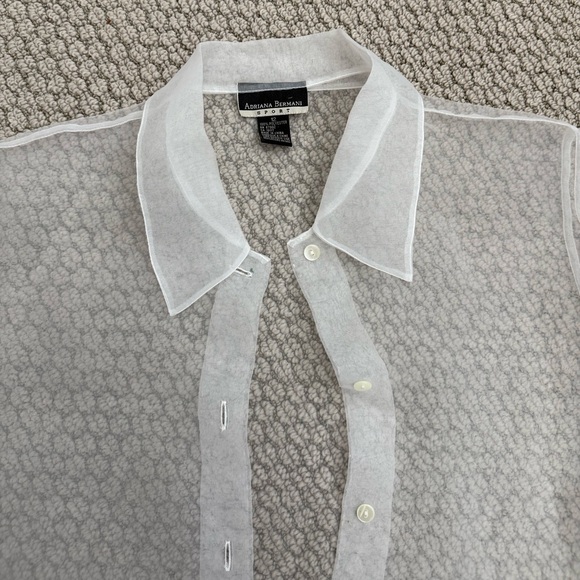 Sheer embroidered top - Picture 4 of 5